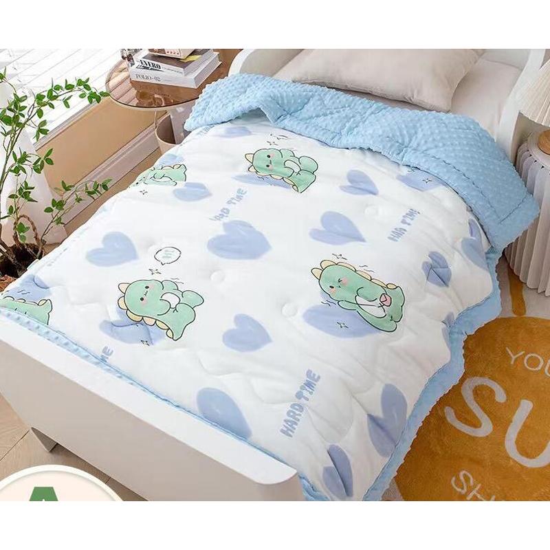 Cartoon Newborn Warm Blanket Household Autumn Winter Thickened Baby Blanket  Soft Velvet Kindergarten Children's Blanket