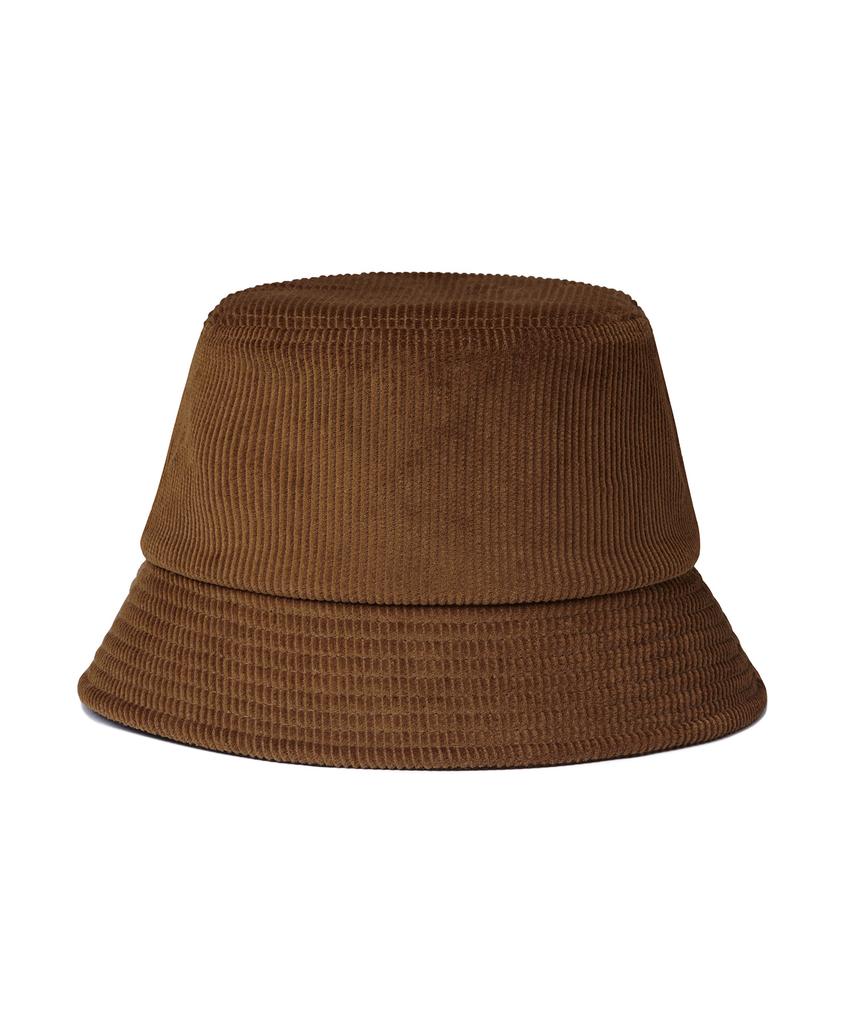 MUSINSA STANDARD Oversized Corduroy Bucket Hat [Light Brown]