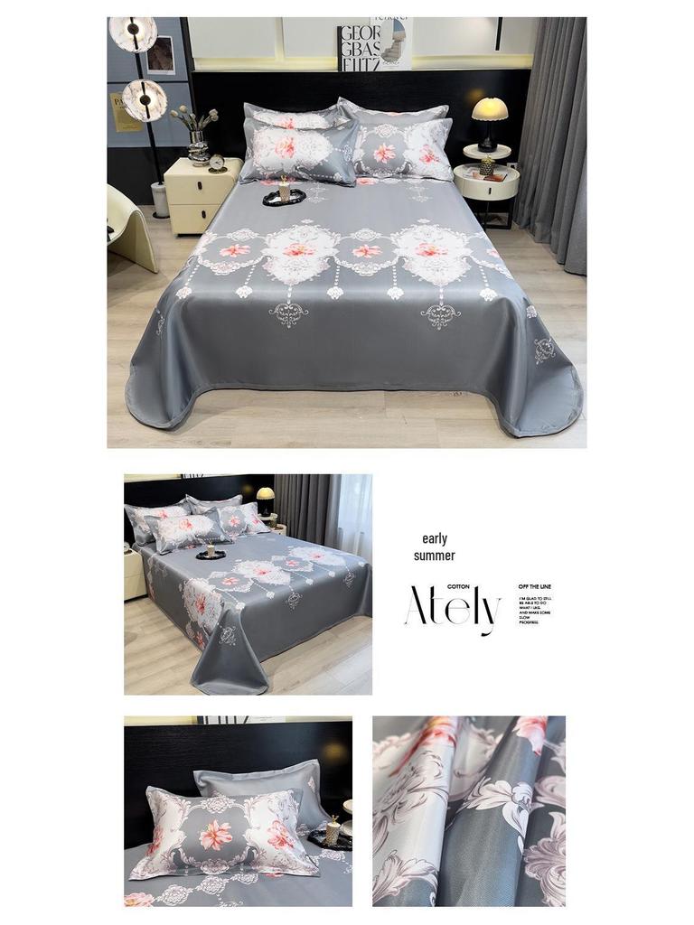 Ice Silk Summer Cool Mat Set: Foldable & Washable Three-Piece for Dormitory Single Beds