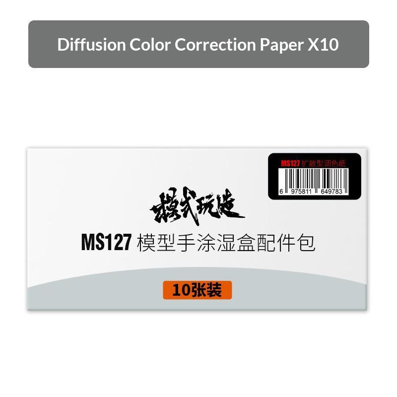 MS127 Moisture Control Palette for Hand Painting Wet Box with Brush Clamp Slot for Crafting Art Model Studios Diffused Paper