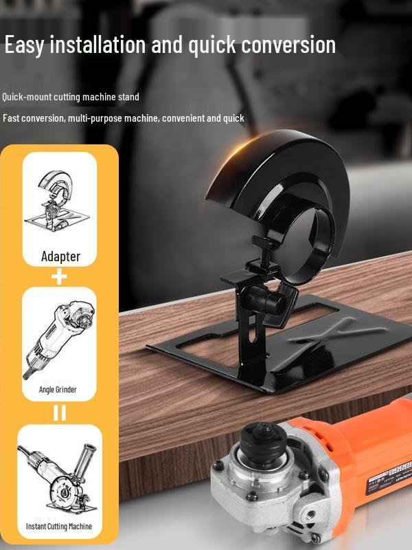 Universal Fixed Angle Grinder Bracket with Thickened Base for Multi-functional Cutting and Polishing.