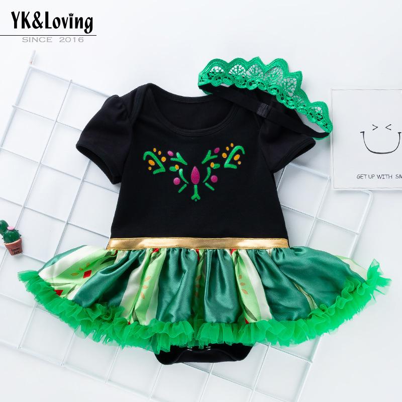 New Summer '02 Baby Frozen Two-Piece Dress: Short-Sleeved Top with Wings and Skirt