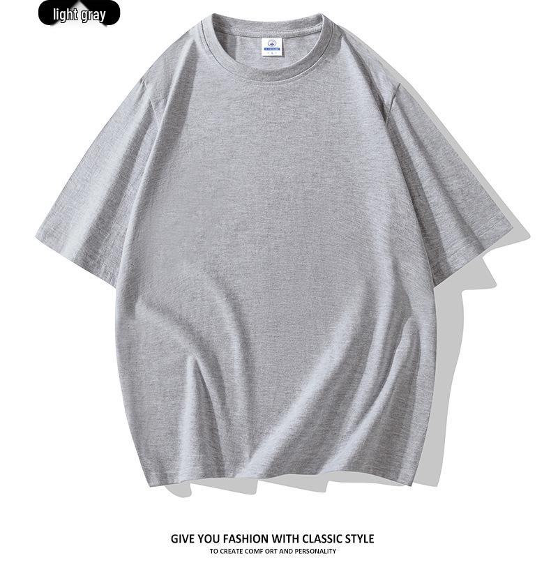 Men's 2025 Summer Trendy Pure Cotton Loose Round Neck Short Sleeve T-Shirt