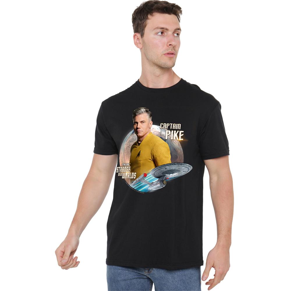 Star Trek: Strange New Worlds Unisex Adult Captain Pike T-Shirt