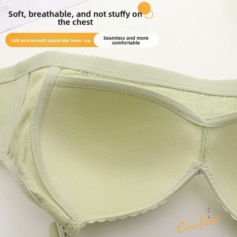 Übergröße Mesh Dessous Premium Jacquard Atmungsaktiv Leicht Körbchen Seitenstütze Lift & Formgebung Breite Träger 4-Haken BH