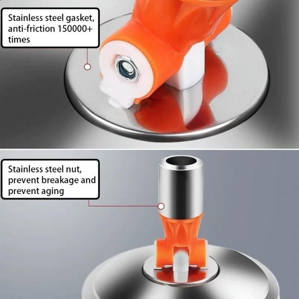 Revolving Mop Head Stainless Steel Mop Replacement Universal Spin Mop Head Home Cleaning Tools