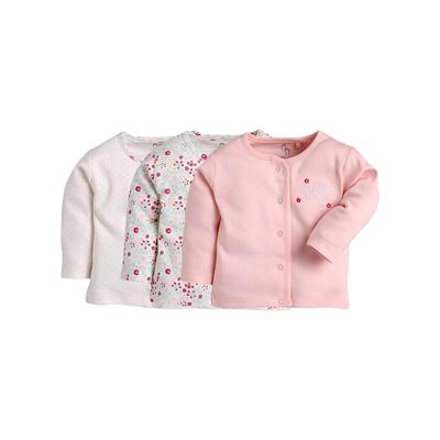 Baby Go Full Sleeve Set Of Tees Combo For Baby Girls( 9,Peach)