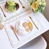 New Vintage Placemat Napkins Imitation Cotton Linen Washable Decorative Table Mat French Lace Embroidered Fabric Table Place Mat