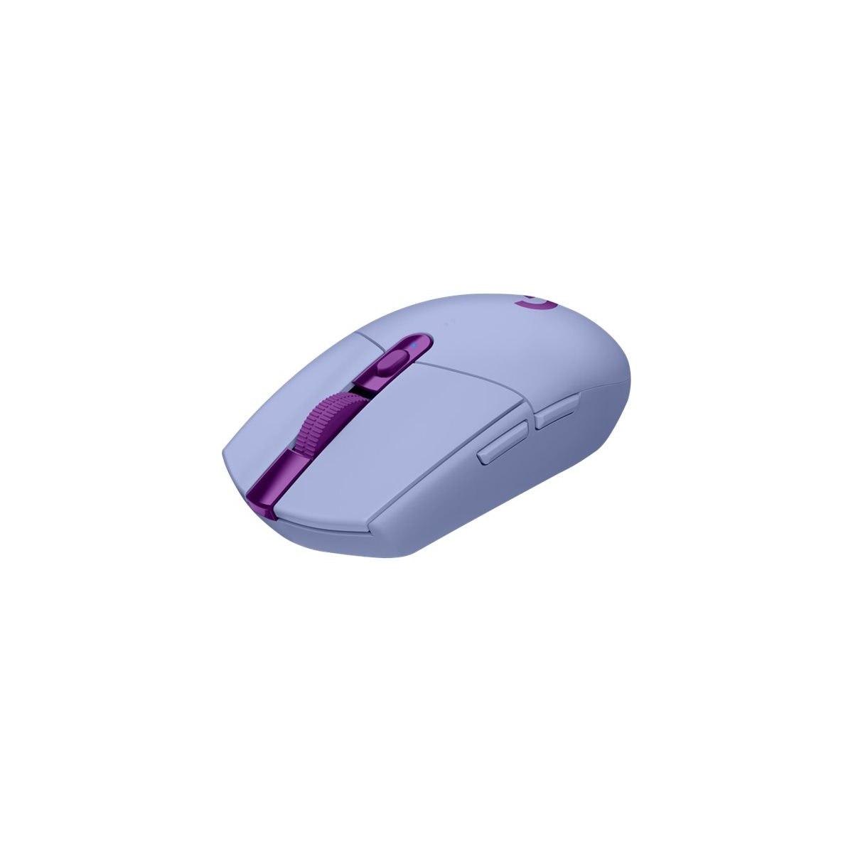 Logitech G G305 LIGHTSPEED kabellose Gaming-Maus mit Hero 12K DPI Sensor | Wireless Verbindung, 6 programmierbare Tasten, 250 Stunden Akkulaufzeit, Leichtgewicht, PC/Mac - Lila - Bild 6