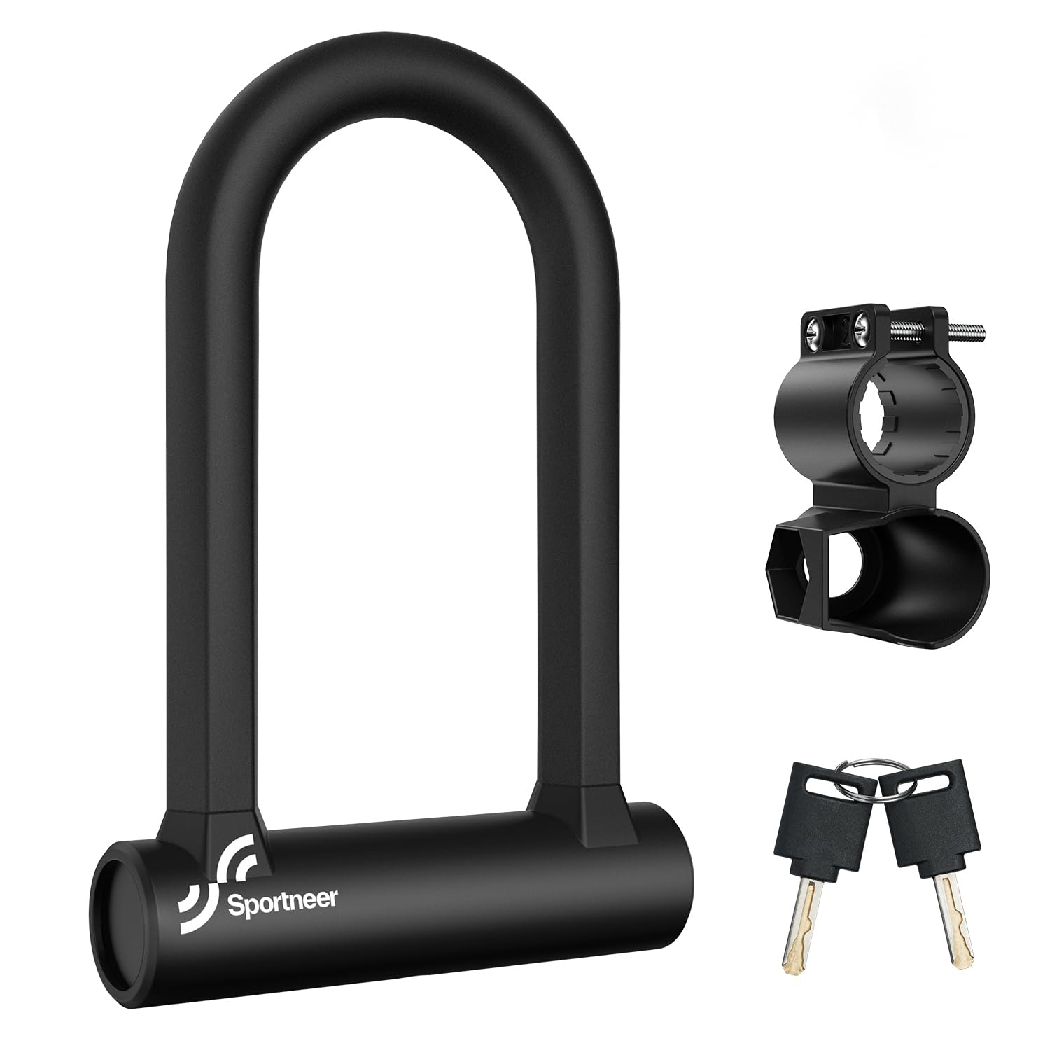 

Sportneer Bicycle Compatible with Electric Assist Mamachari and Road and with Mounting for and 22mm Includes 2 Keys U-Lock, Bicycles, Bicycles, Bikes, чёрный