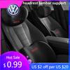 2026 Hot For Volkswagen VW Car Lumbar Back Support Headrest Neck Pillow Car Seat Cushion For Volkswagen VW Golf GTI Polo Passat