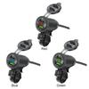 Rider Handlebar Rack Car Charger Dual USB Motorcycle Handlebar Charger with Voltage Display Motorcycle Charger Multiprotection