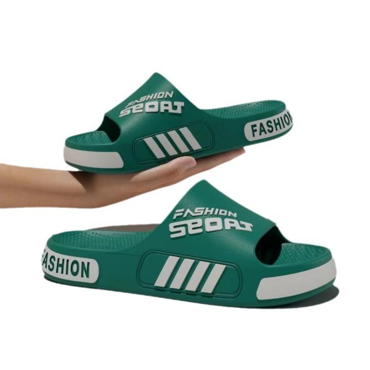 Direct sales of new cool slippers Men's summer outer wear non-slip bath non-stinky feet thick-soled couple slippers