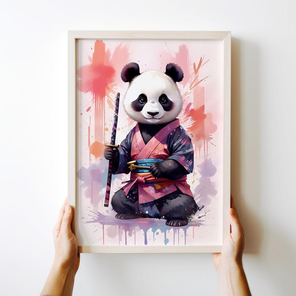 Poster for Children Panda Kung Fu