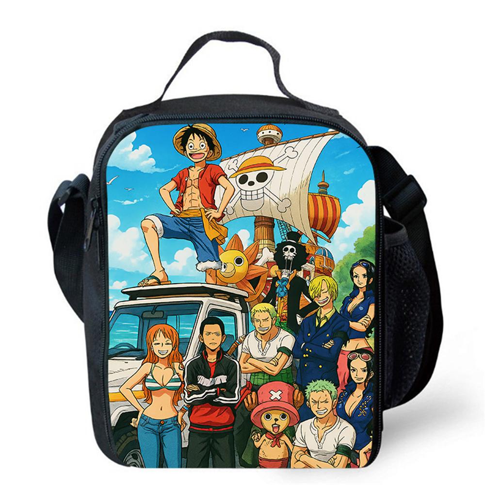 Insulated One Piece Cartoon Lunch Bag For Boys Girls Reusable Lightweight Thermal Cooler Meal Food Box For School Picnic Camping