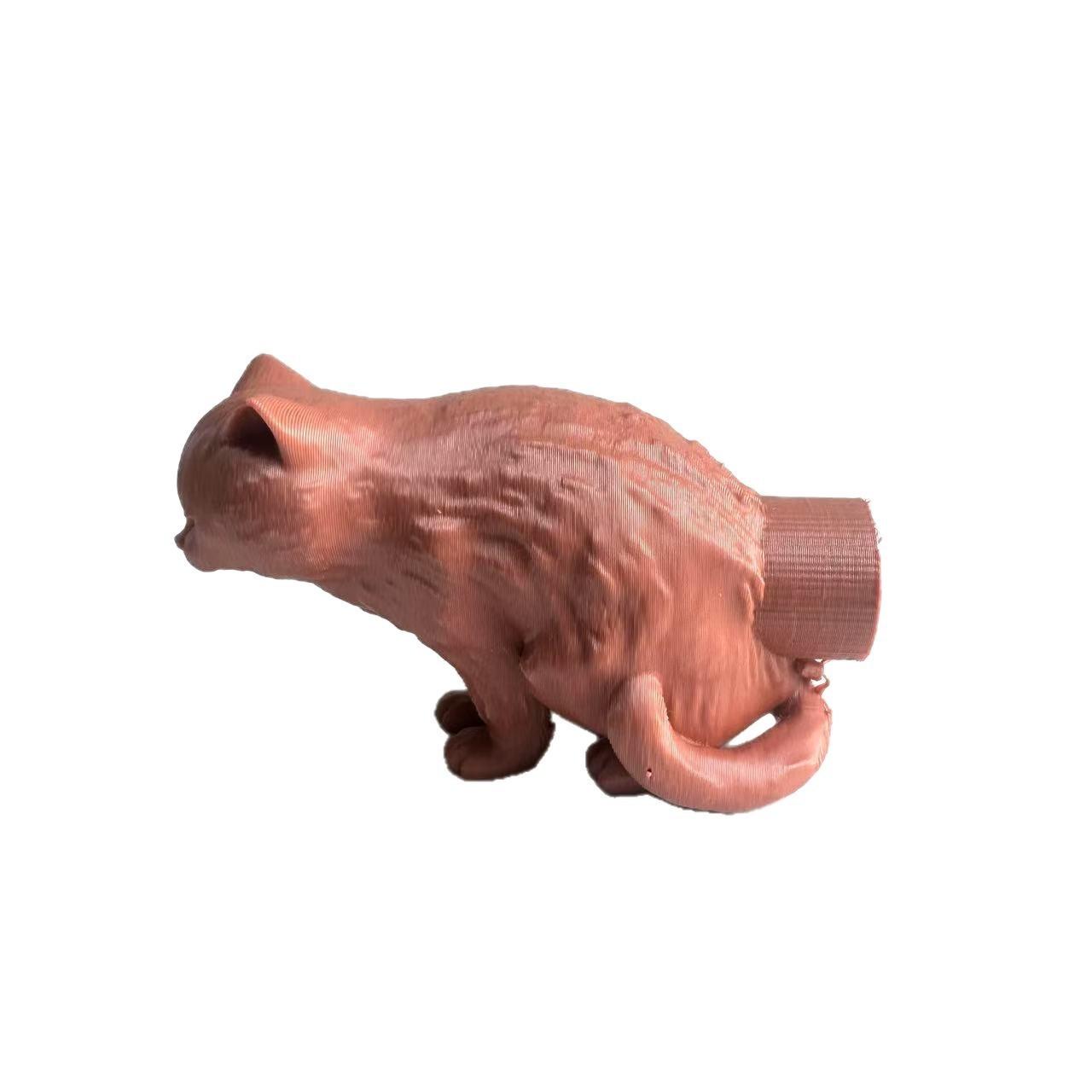 Funny Cat Toothpaste Dispenser Spoof Cat Vomited Toothpaste Cap 3D Printed Squeezer Bathroom Accessories Squeezer Toy Prank Gift 6x6x4cm