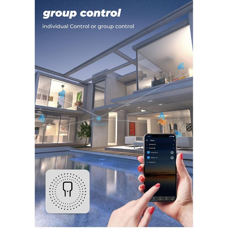 10A/16A Wifi Intelligent Break Device Wifi for Smart Switch with Voice and App Control for Alexa Google-home for Smart S