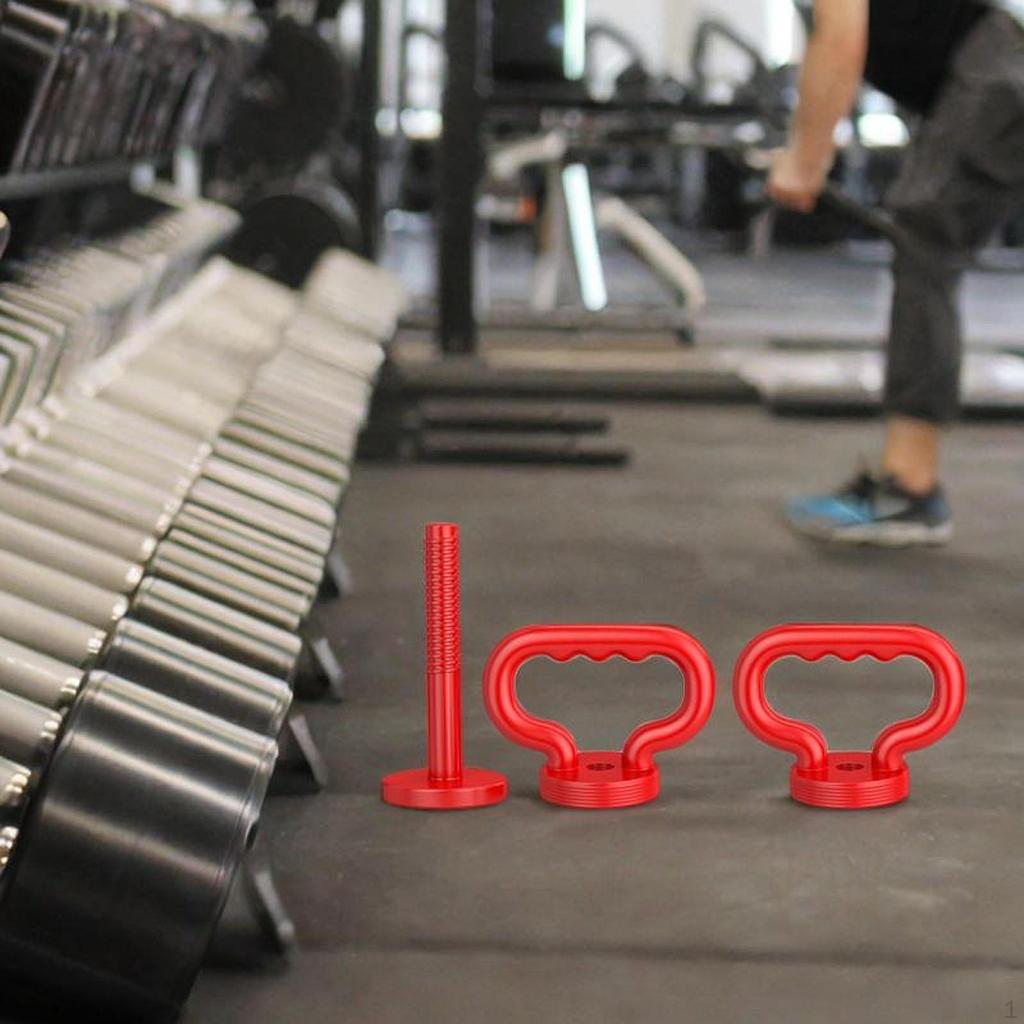 2 Pieces Adjustable Kettlebell Handles Dumbbell Converters Grips for Outdoor