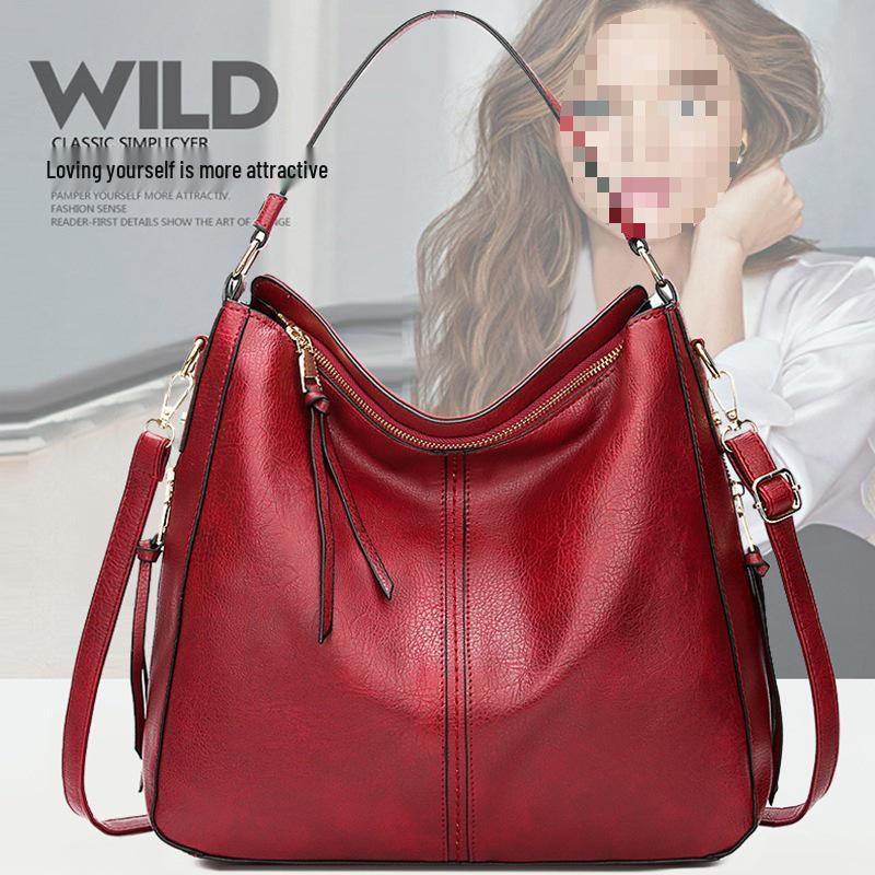 2025 Shiling Autumn Women's Handheld Crossbody PU Tote - Large Capacity