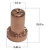 A84X-50Pcs Plasma Cutter Consumables Torch Tip Electrode Nozzles Kit For PT-31 JG-40 WSD-LG40 Fit CUT 50D 50 40 Plasma Cutter