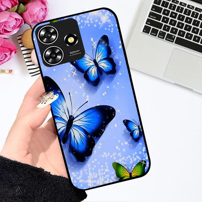 Etui Dla ZTE Blade V50 Smart Uroczy Astronauta Modne Odporne Na Wstrząsy Miękki Zderzak Dla ZTE V50 Wzór 4G Etui Dla ZTE Axon 50 Lite