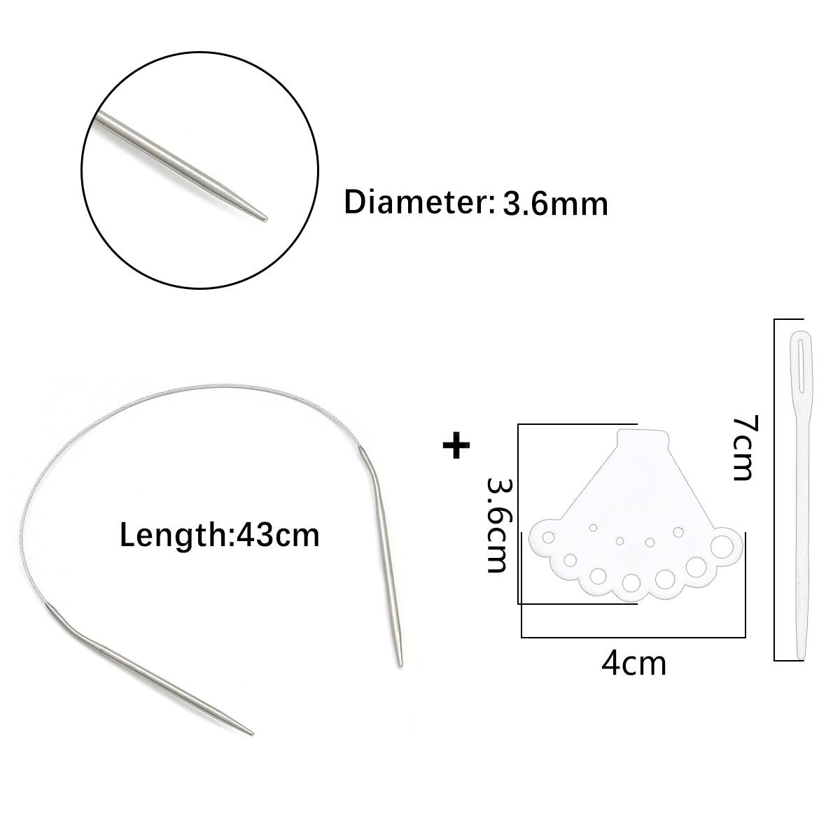 

1 шт., кольцо из нержавеющей стали, игла, полый свитер, игла, аксессуары для рукоделия