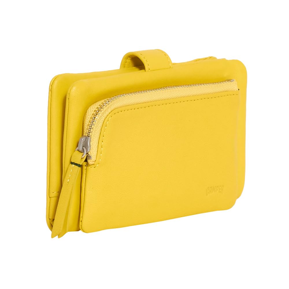 

Camper Soft Leather Wallet 56220 Chrome Bi-fold Yellow_T40