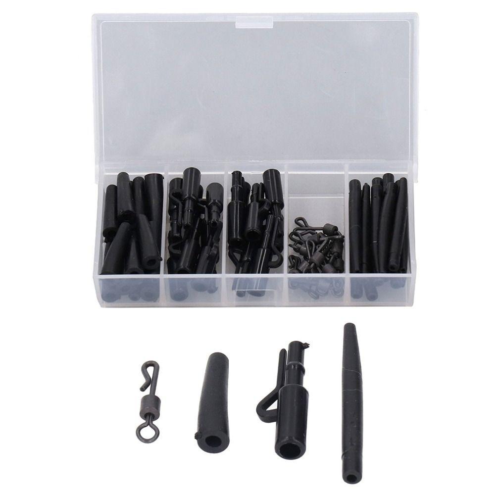 60PCS with Leader Clip Carp Fishing Tackle Kit Fishing Accessories Set  for Carp Anglers