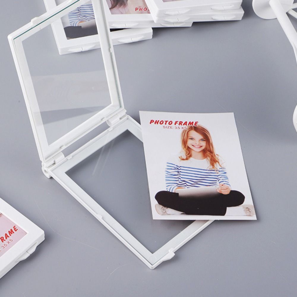 Personalized Rotating Puzzle Photo Frame 5-inch DIY Display Frame Photo Albums Wedding Photos