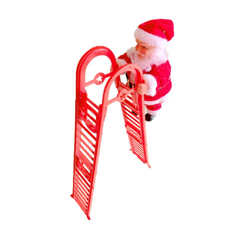 Electric Climbing Ladder Santa Claus Toy for Kids' Christmas Decoration