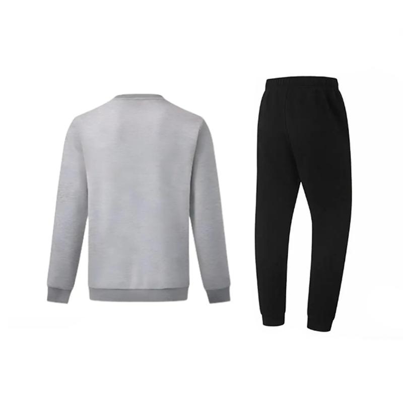 Li Ning Buchstabenprint Locker Baumwolle Bequem Vielseitig Rundhals-Pullover Langarm-Sweatshirt Lässiger Sportanzug AWDTD3-2-AKL73-4