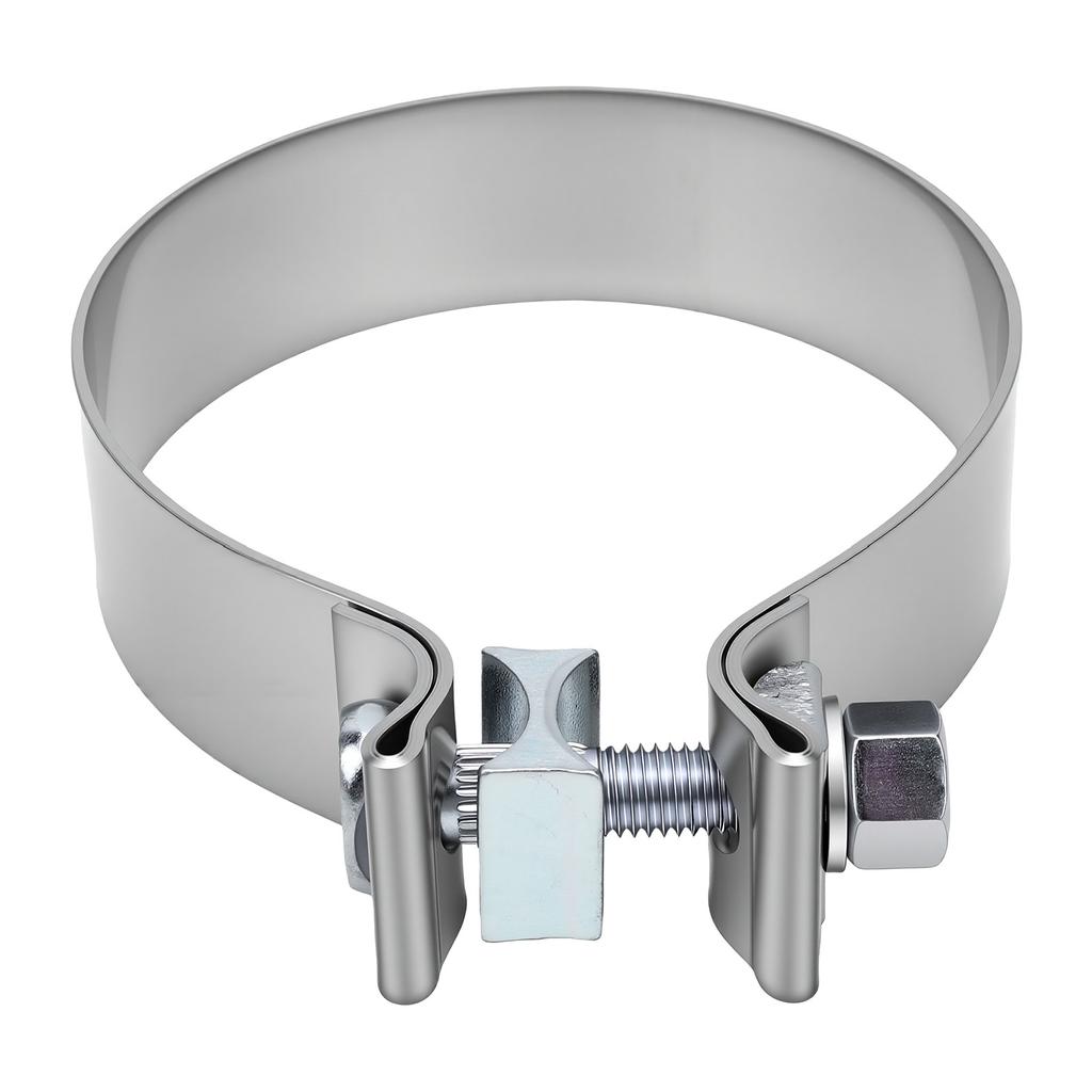 4in Exhaust Clamp Narrow Band Stainless Steel Muffler Clamp for Exhaust Pipes Mufflers Catalytic Converters