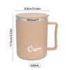 WORTHBUY Double-layer Insulated Coffee Mug With Handle Student Leak-proof 304 Stainless Steel Milk Coffee Water Cup Drinkware