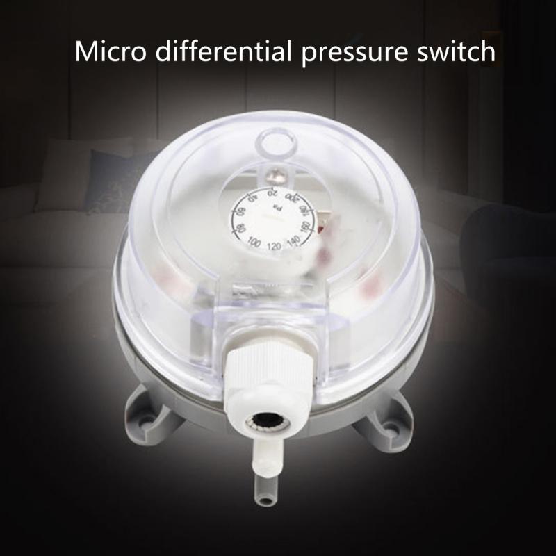 Long Time Use Air Differential Pressure Switches Small Adjustable 20 200Pa/30 300Pa/50 500Pa Portable for Maintenance
