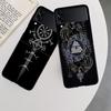 Nordic Norse Phone Case For Samsung Z Flip 7 6 5G Galaxy Z Flip 5 4 3 Black Hard Cell Cover Luxury PC Shell Coque