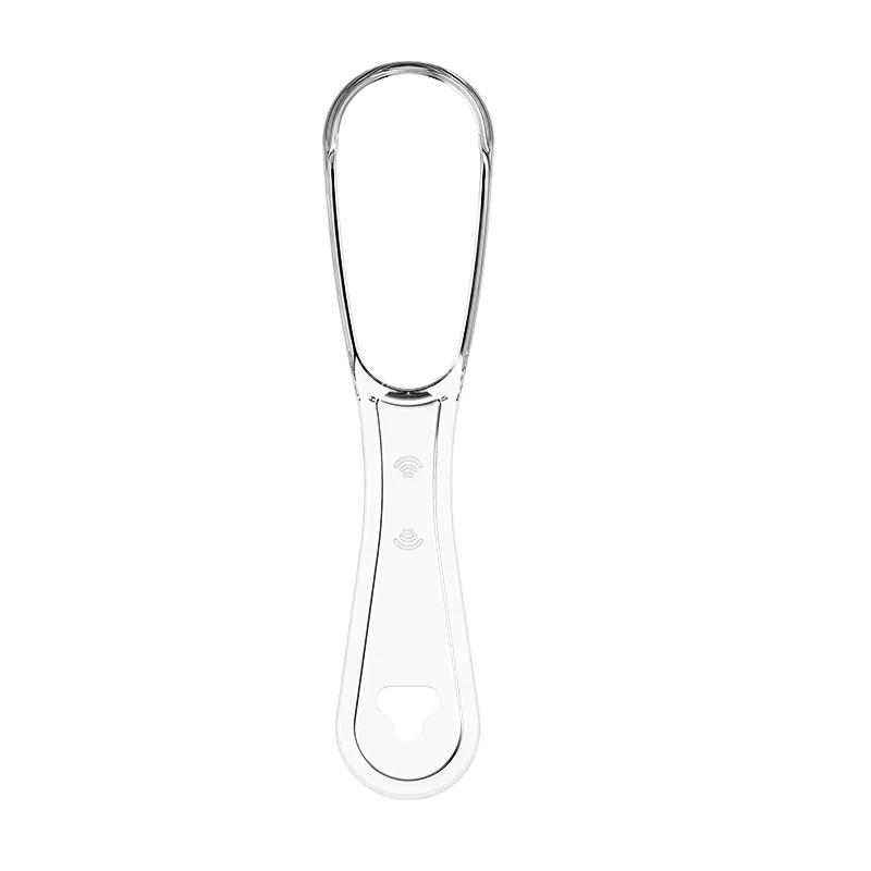New In 1Pcs Tongue Cleaner Tongue Cleaning Scraper Reusable Oral Cleaning Scraper Multicolor Oral Hygiene Care Tongue Brush Tool