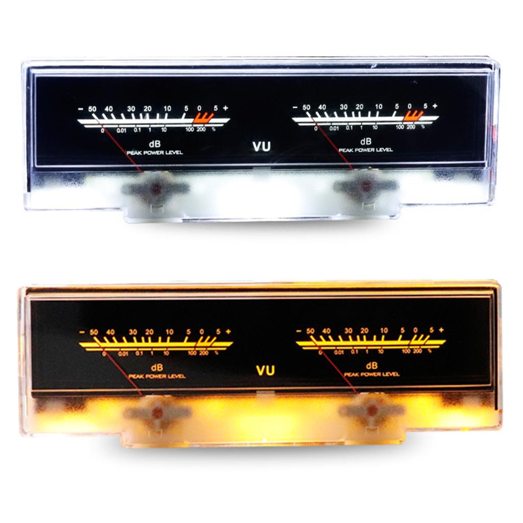 Practical VU Meter Dual Analog for Amplifier Preamplifier Adjustable Resistance