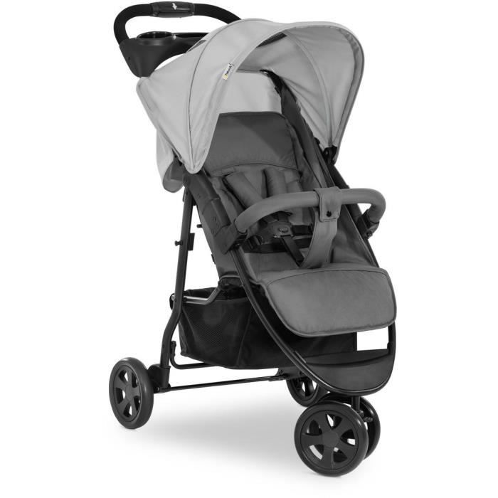 HAUCK - Poussette Compacte - CITI NEO II - 3 Roues - Gris