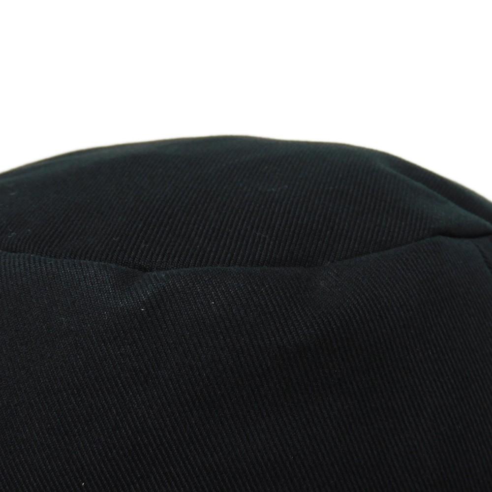 Used 10431 Logo Bucket Hat 2AU5B968P.38UB 7919 M 22.8" Gabardine White New Logo Cotton Black Unisex from Japan AUTHENTIC