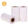 Poooli White Blank Sticky Thermal Paper Long Lasting 5 Years Paper Roll BPA Free 57*30mm(2.17*1.18in) 3 Rolls
