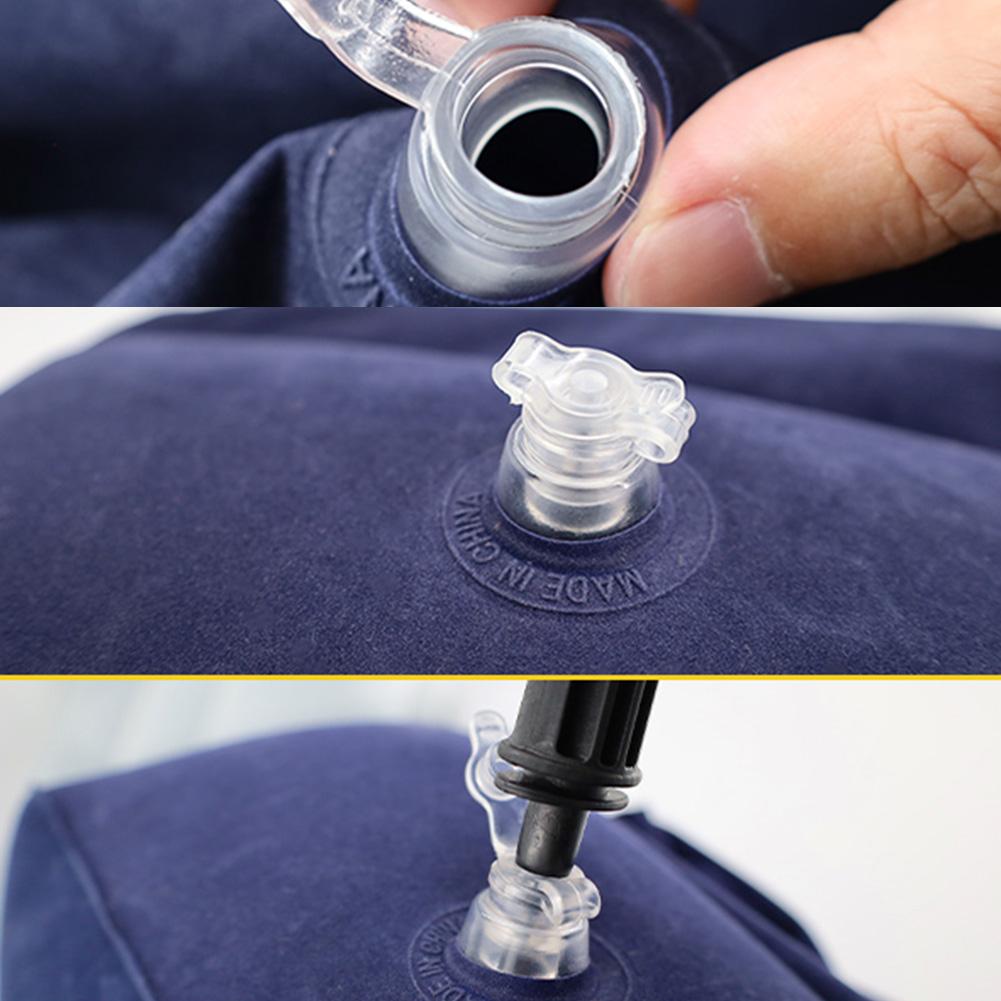 Inflatable Foot Rest Pillow for Kids/Adult Adjustable Height Footrest Pillow Leg Rest Pillow for Office Airplane Train Cars Home