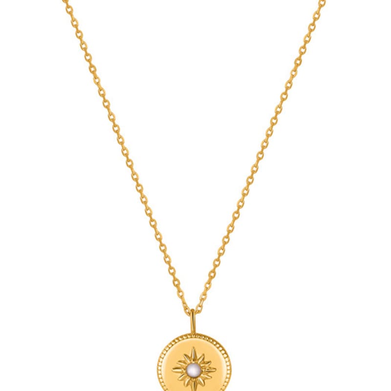 ANIA HAIE Rising Star Natural Mother-of-Pearl Sunshine 925 Silver Necklace N034-02