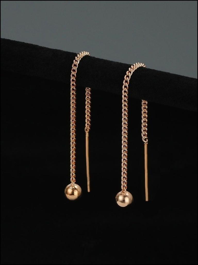 Water Drop Pearl Rhinestone Tassel Earrings