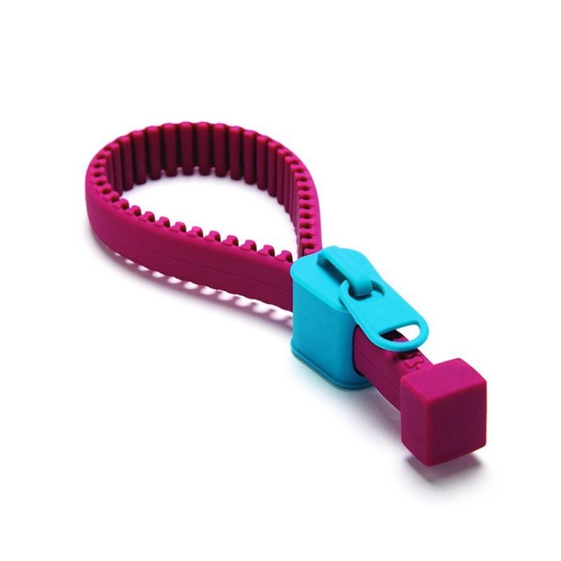 1Pcs Creative Silicone Zipper Can Opener Multi Functional Non Slip Lid Opener Effortless Bottle Opener Secure Material