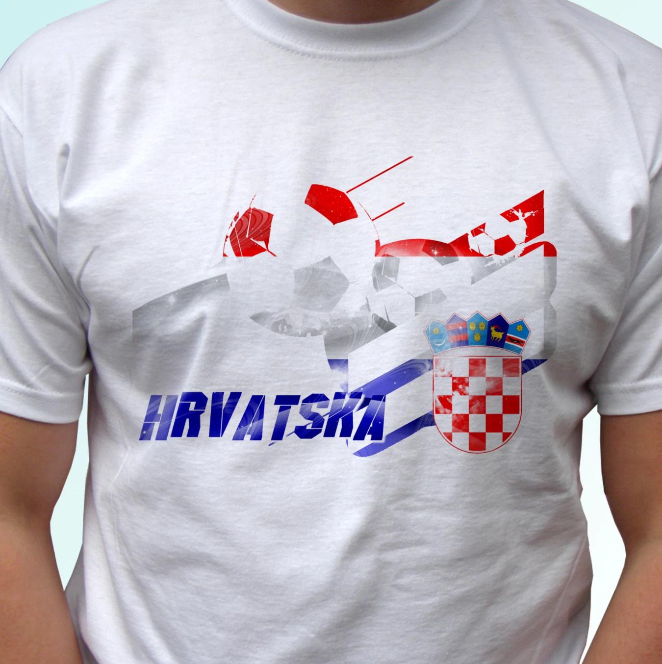 Croatia football flag white kids boys T-Shirt Hrvatska majica soccer tag world cup top tee 130