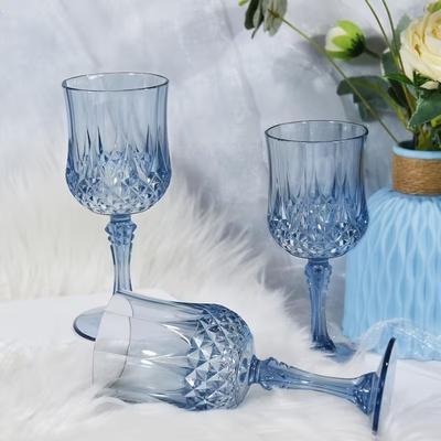 12/24PCS Shatterproof Tall Plastic Champagne Flutes Reusable Wine Glasses for Wedding Party Outdoor Picnic Drinkware Decoration