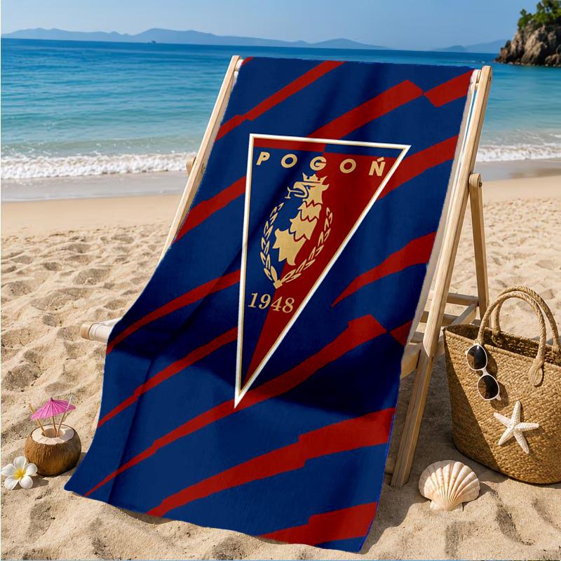 Pogoń Football Crest Beach Towel, Quick-drying, Easy to Care for, Suitable for Both Fitness and Beach Vacations,Sports Essential