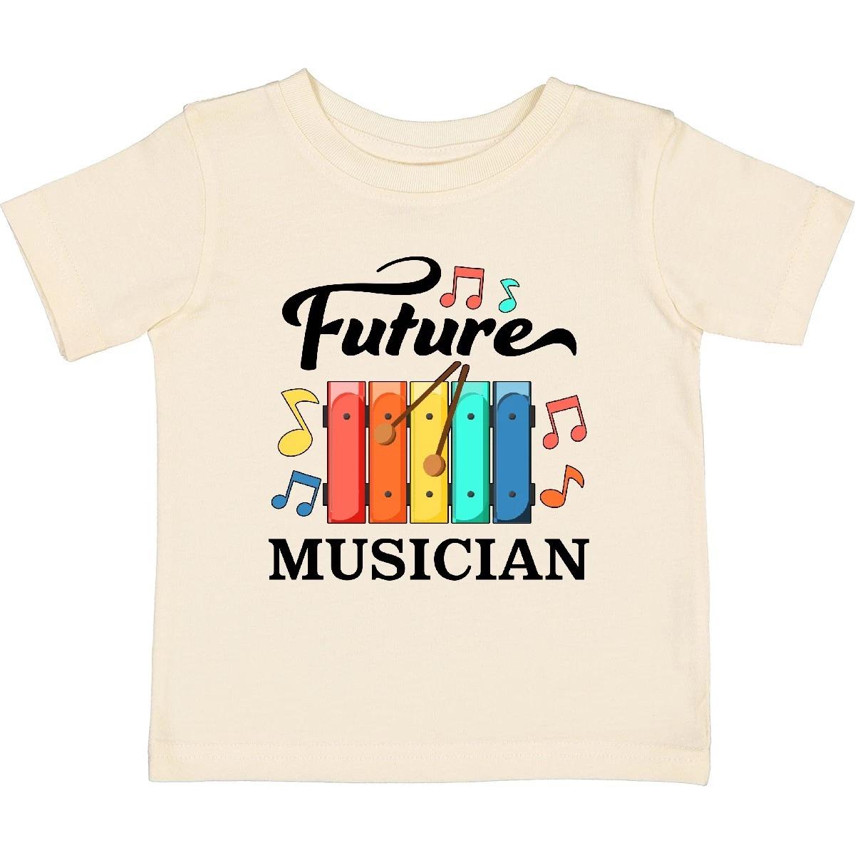 Inktastic Future Musician- Xylophone Music Baby T-Shirt Children Notes Play Tune 100