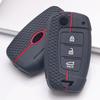 Silicone Flip Key Fob Cover Compatible with Kia Forte Rio Soul Sportage, Fits Hyundai Rio Sportage Sorento Elantra Tucson Forte Soul Optima Sonata