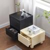 Multi-Layer Plastic Drawer Cabinet Bedside Storage Organizer for Children's Room And Bedrooms Compact Storage Unit for Small Spa